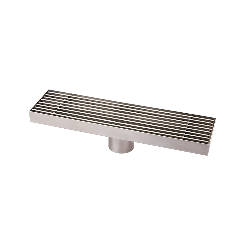 SZ1623  All-around strong spiral drainage stretching stainless steel linear drain for shower kitchen bathroom floor waste drain strainer