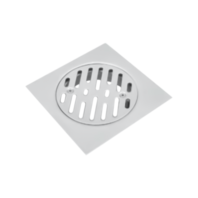 SZ108-15  150x150mm Stainless steel mirror polished floor drain balcony with screwed grate