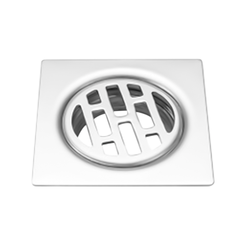 SZ108-8A   80x80mm Strong corrosion resistance strong spiral drainage screwed grate stainless steel floor drain balcony with screwed grate 