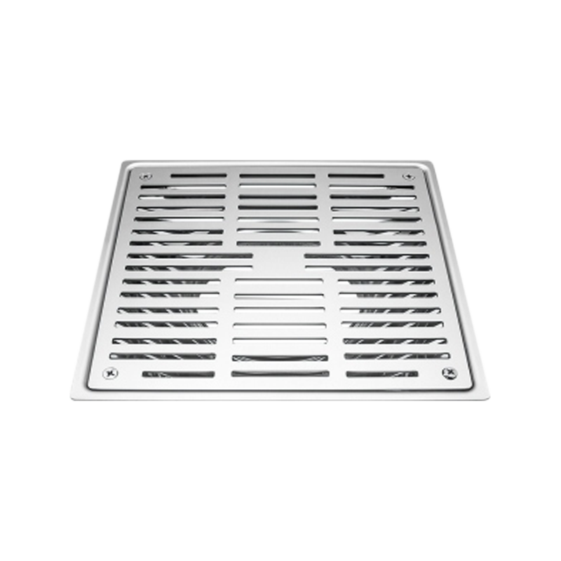 SZ115-20  200x200mm Stainless steel fountain floor drain trap balcony with screwed grate 