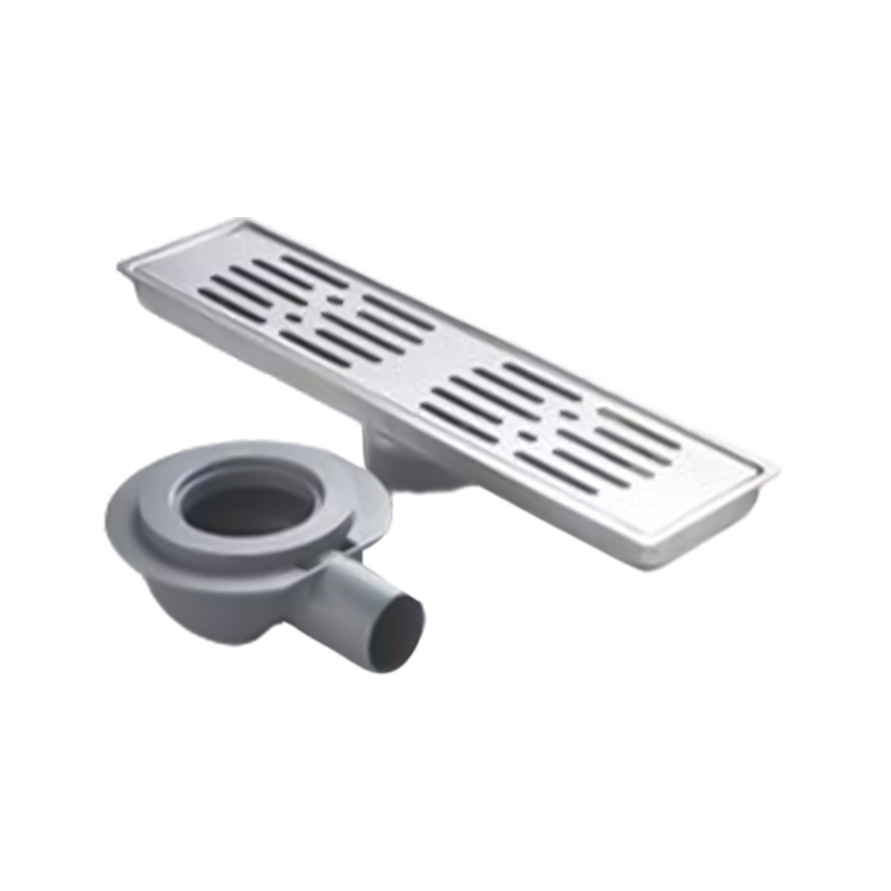 SZ1629   AISI304 stainless steel linear drain for shower kitchen bathroom floor waste drain strainer pvs side outlet