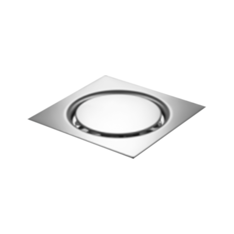 SZ105-12  120x120mm Stainless steel balcony washing machine floor drain rotate cover with screwed grate and cover with central screw