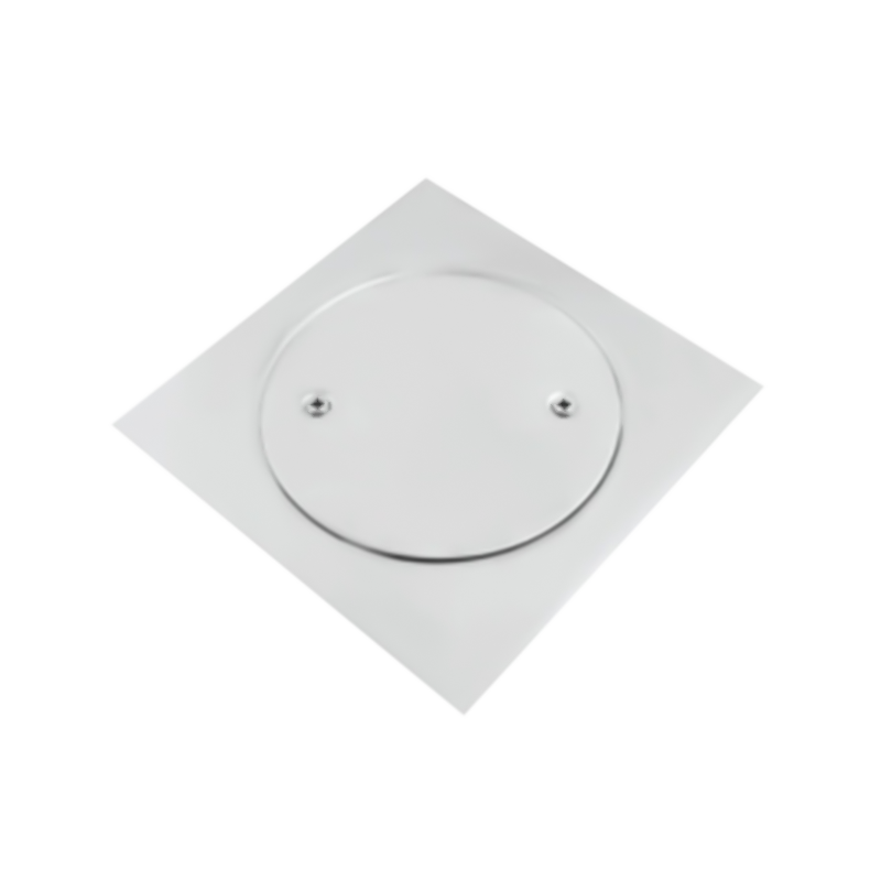 SZ107-15  150x150mm Strong spiral drainage large drainage volume stainless steel floor drain clean-out with screwed cover