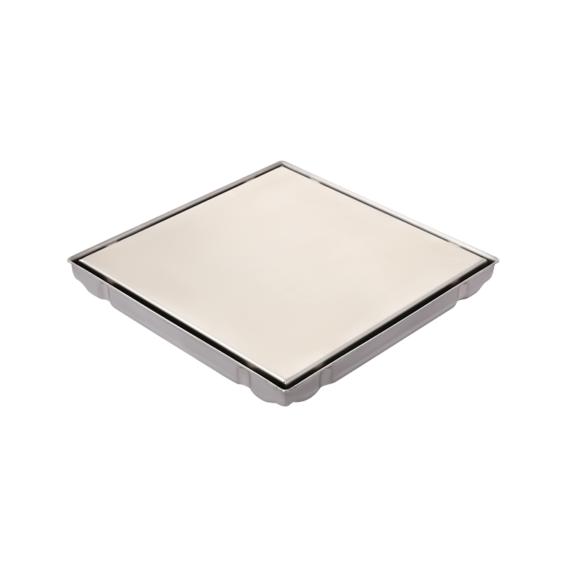 SZ121-20   200x200mm 8" x 8" Strong corrosion resistance shower area stainless steel tile drain with removeable cover and ABS siphon