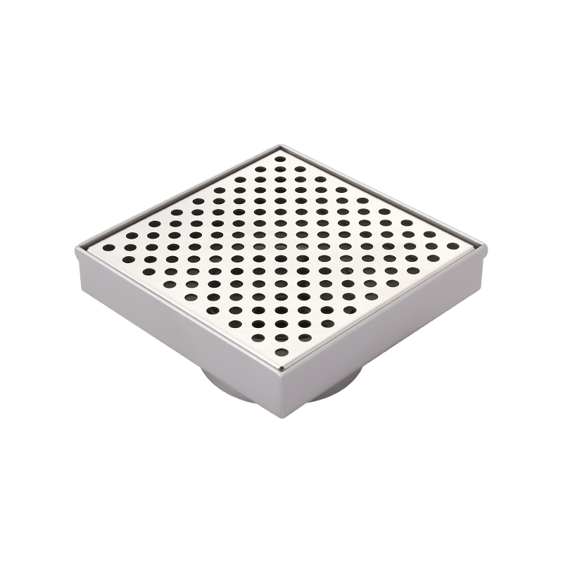 SZ123-15   150x150mm 89mm Outlet stainless steel shower drain with removeable cover and ABS siphon