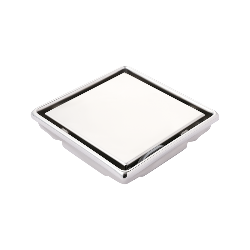 SZ129-15   150x150mm 6" x 6" Roof stainless steel tile drain with removeable cover and ABS siphon cover depth 20mm