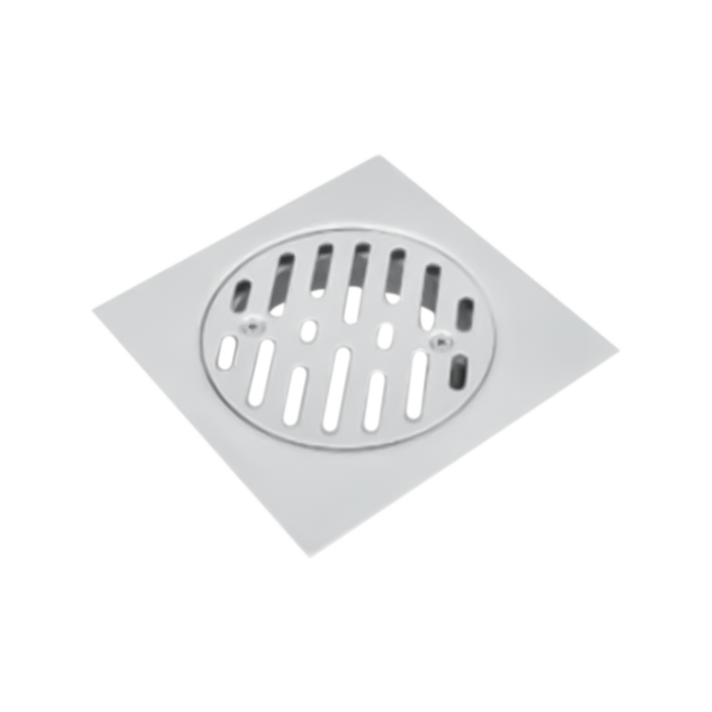 SZ108-15  150x150mm Stainless steel mirror polished floor drain balcony with screwed grate