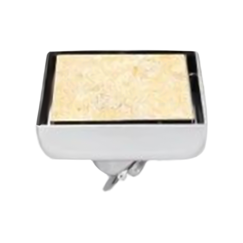 SZ120-10   100x100mm 4" x 4" Satin finished stainless steel tile drain with removeable cover stainless steel siphon