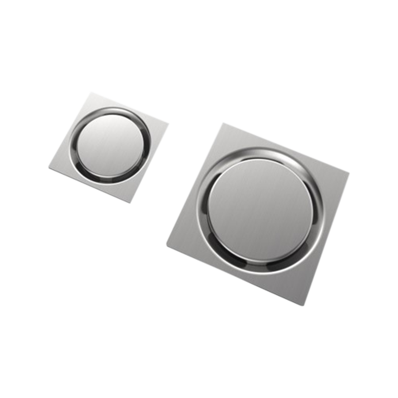 SZ124-10 SZ125-10  100x100mm Strong spiral drainage stainless steel floor drain airproof with ABS siphon