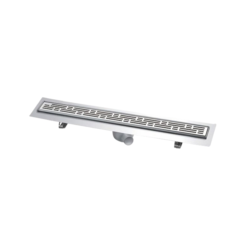 SZ1601   1.2mm / 1.5mm Thickness strong corrosion resistance side outlet plastic stainless steel linear drain