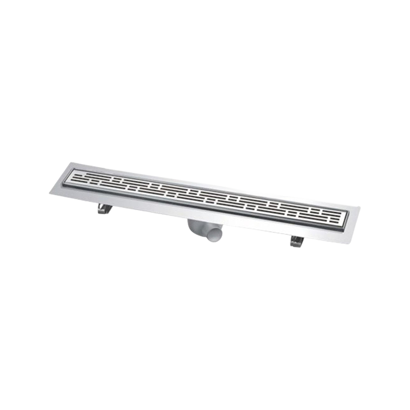 SZ1601   1.2mm / 1.5mm Thickness strong corrosion resistance side outlet plastic stainless steel linear drain
