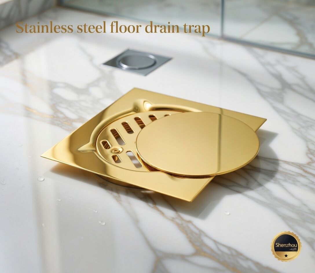 Stainless steel floor drain trap